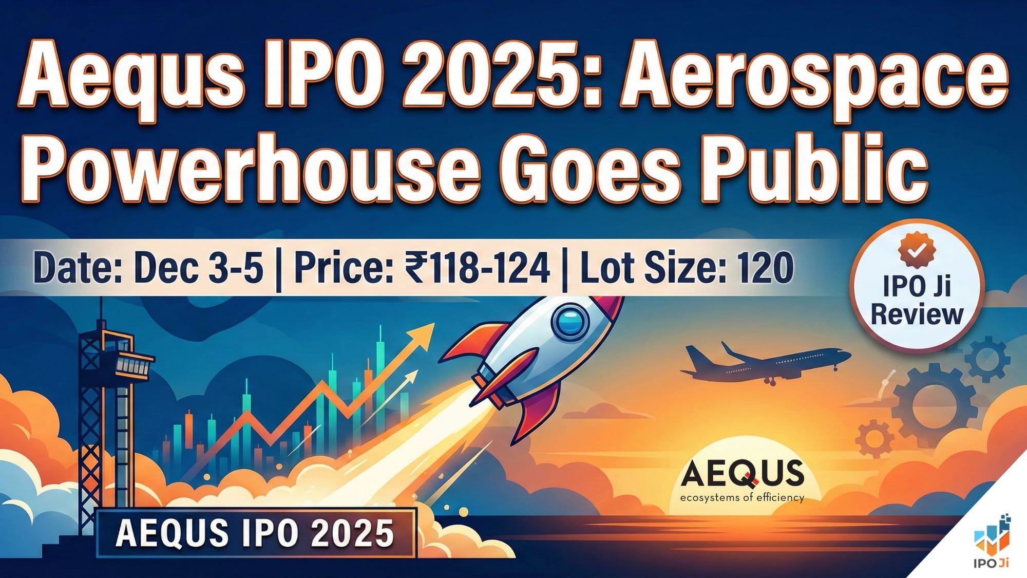 Aequs IPO 2025: Aerospace Powerhouse Goes Public – Date, Price ₹118-124, Lot Size 120 | IPO Ji Review