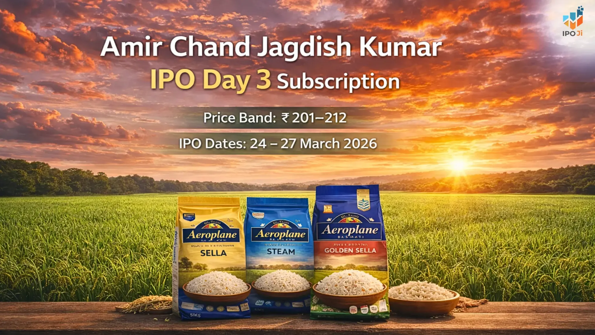Amir Chand Jagadish Kumar Exports IPO Day 3 Subscription Status (Live) + GMP, Price Band & Key Dates