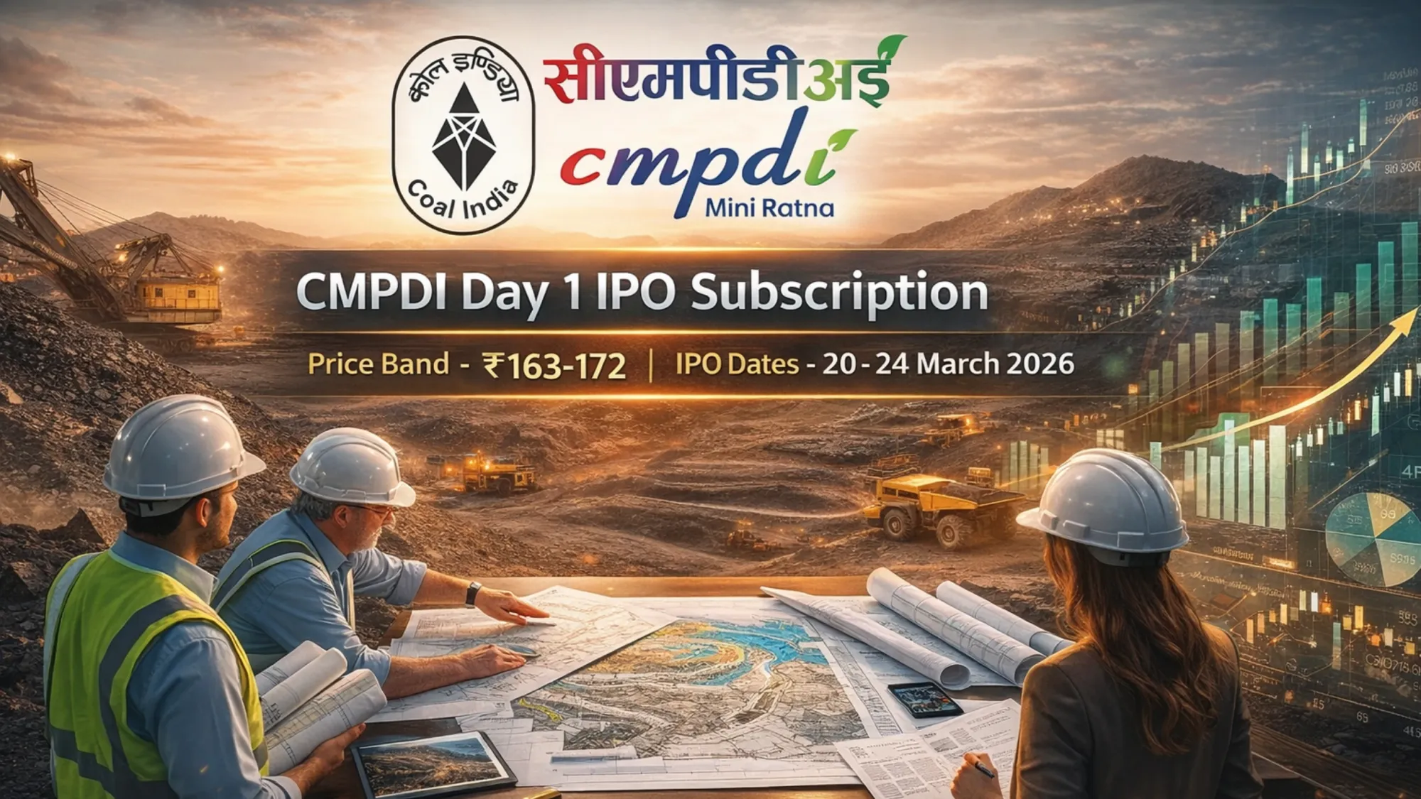 CMPDI IPO Day 1 Subscription Status (Live) + GMP, Price Band & Key Dates