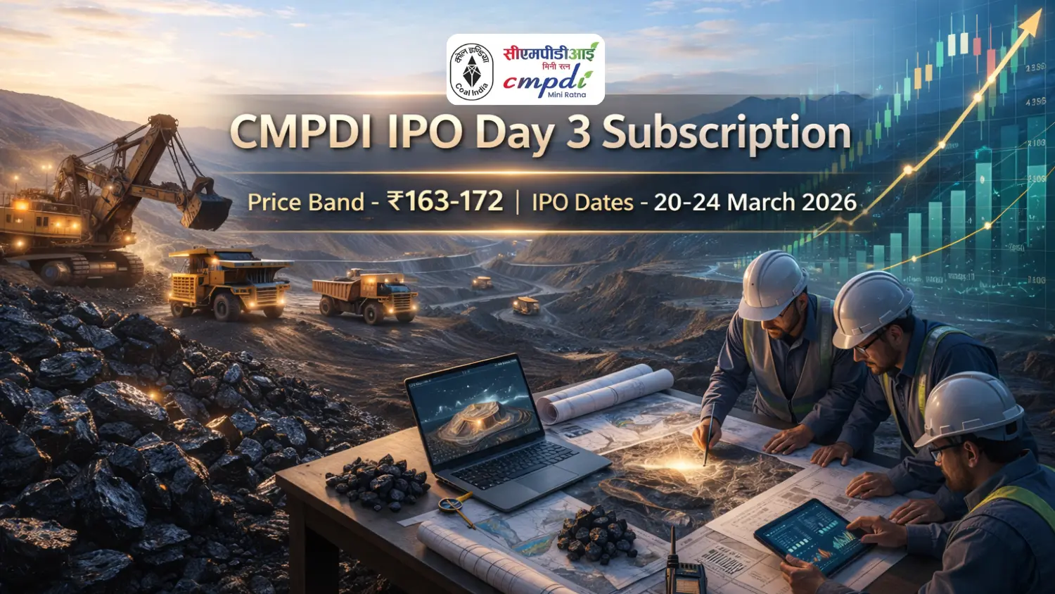 CMPDI IPO Day 3 Subscription Status (Live) + GMP, Price Band & Key Dates