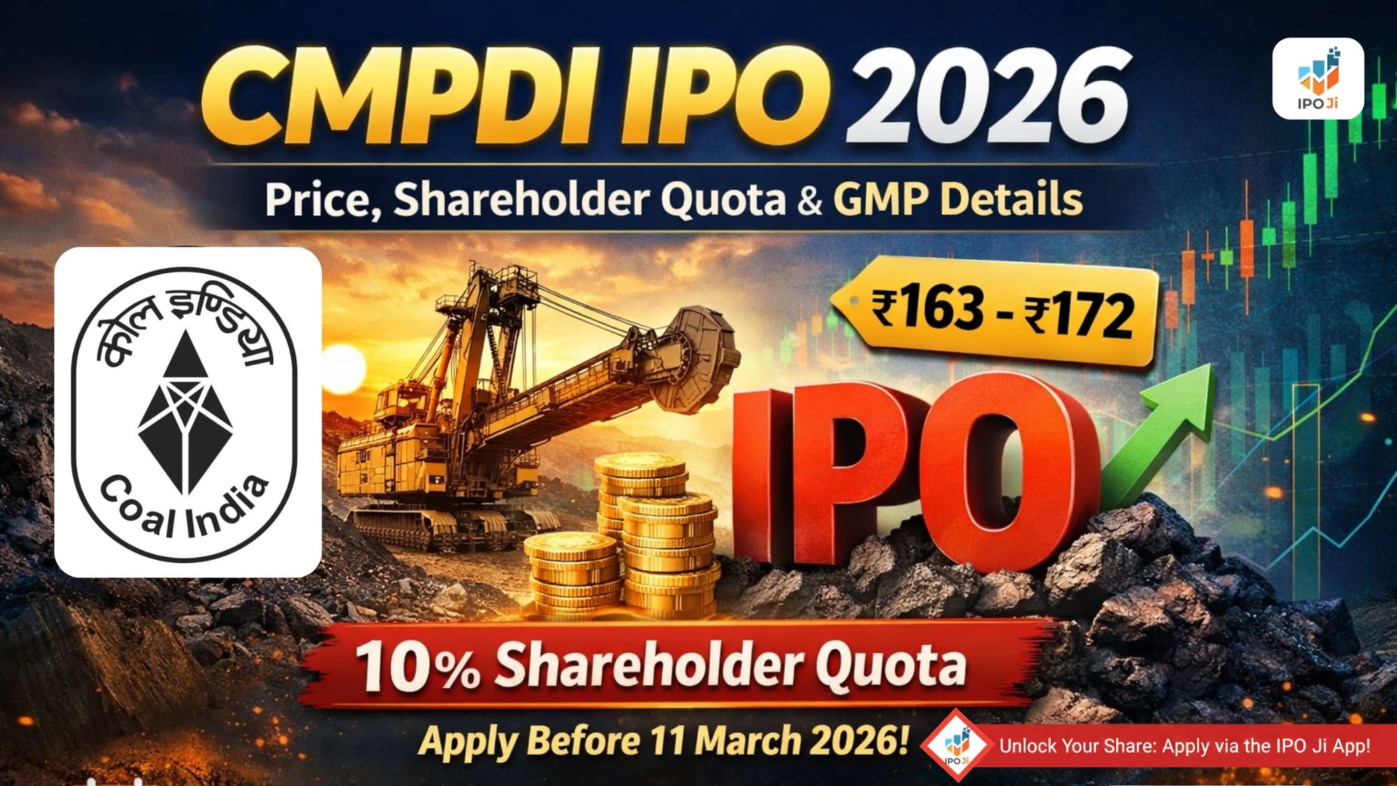 CMPDI IPO 2026: Price Band ₹163–₹172 | Coal India Shareholder Quota | Should You Apply?
