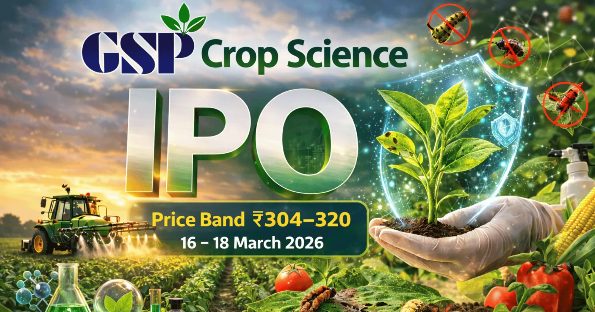 GSP Crop Science IPO Day 2 Live Updates: GMP, subscription status and issue details