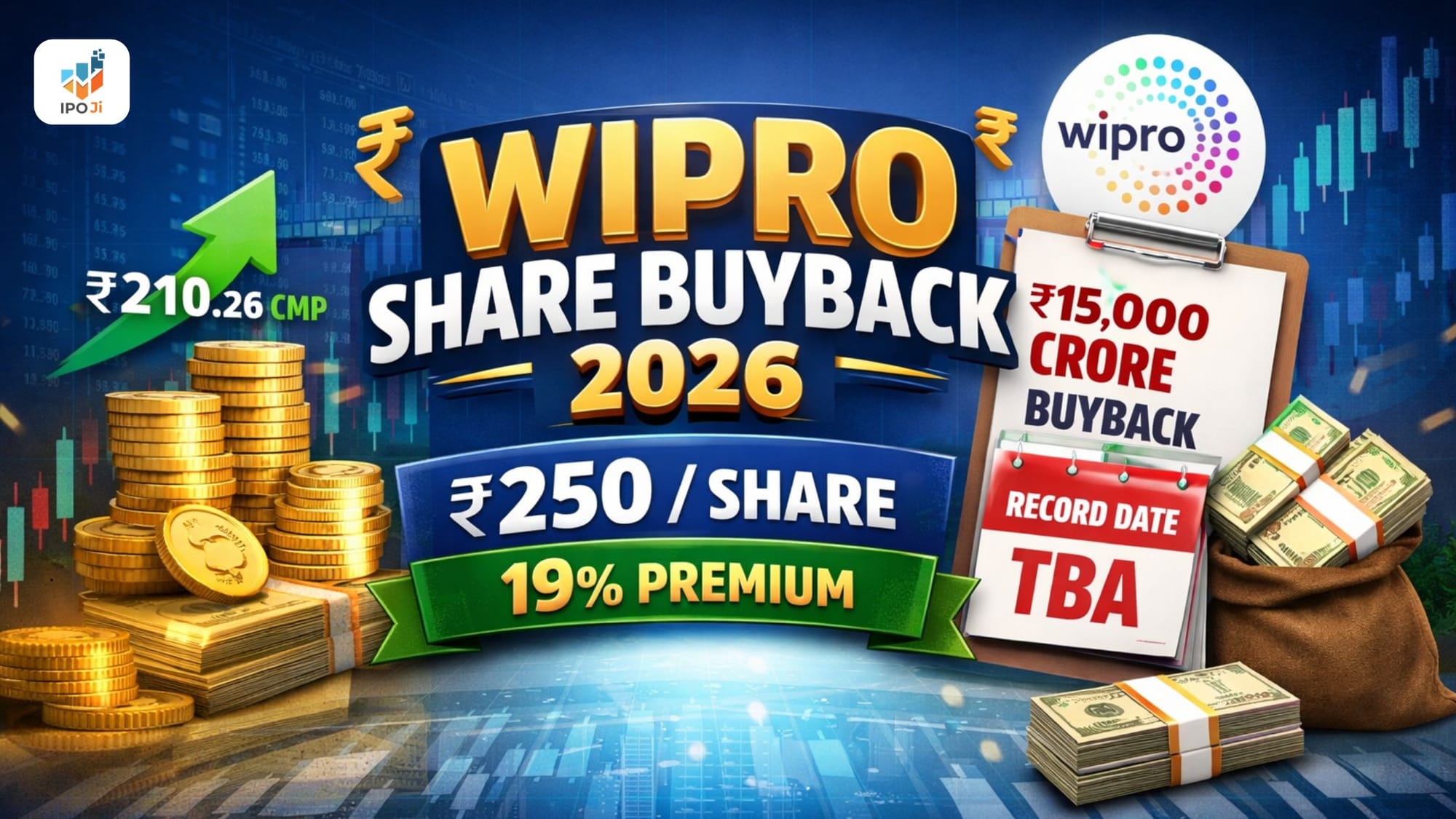 Wipro Share Buyback 2026: ₹250 Price, 19% Premium